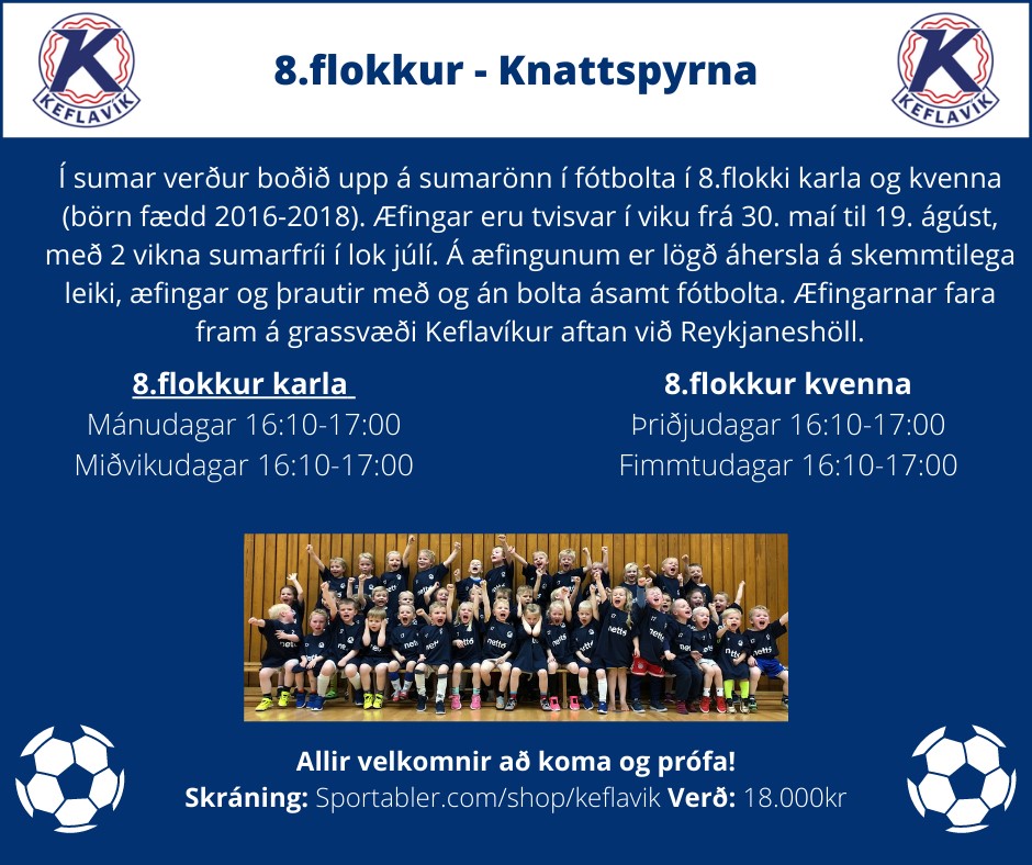 Knattspyrnudeild Keflavíkur 8.flokkur  sumarið 2022