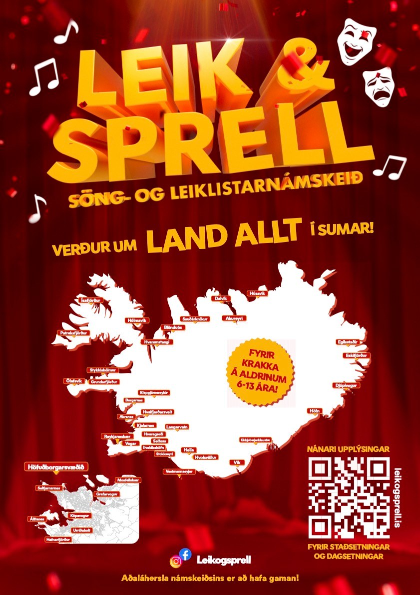 Leik og Sprell í Reykjanesbæ sumarið 2026 !