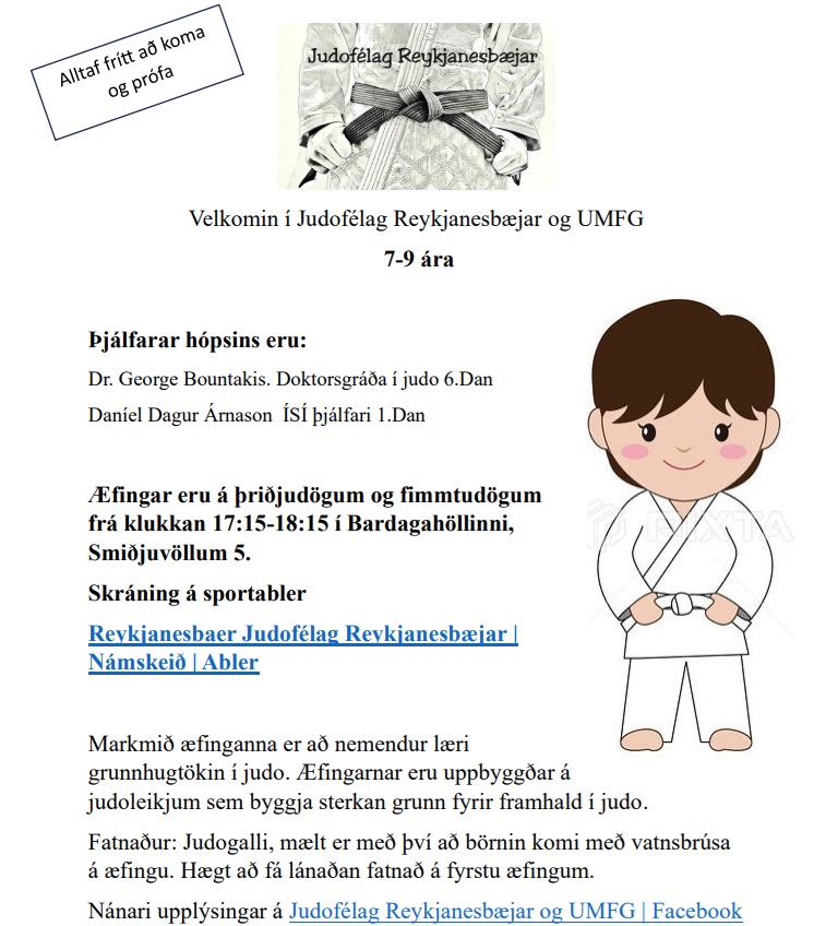 Júdófélag Reykjanesbæjar og UMFG