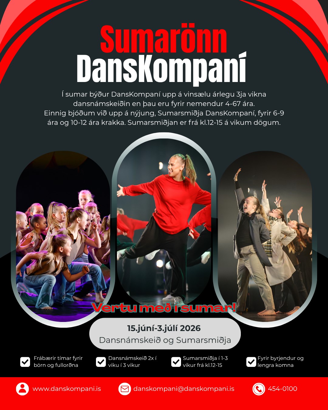 Sumarið hjá DansKompaní 2026