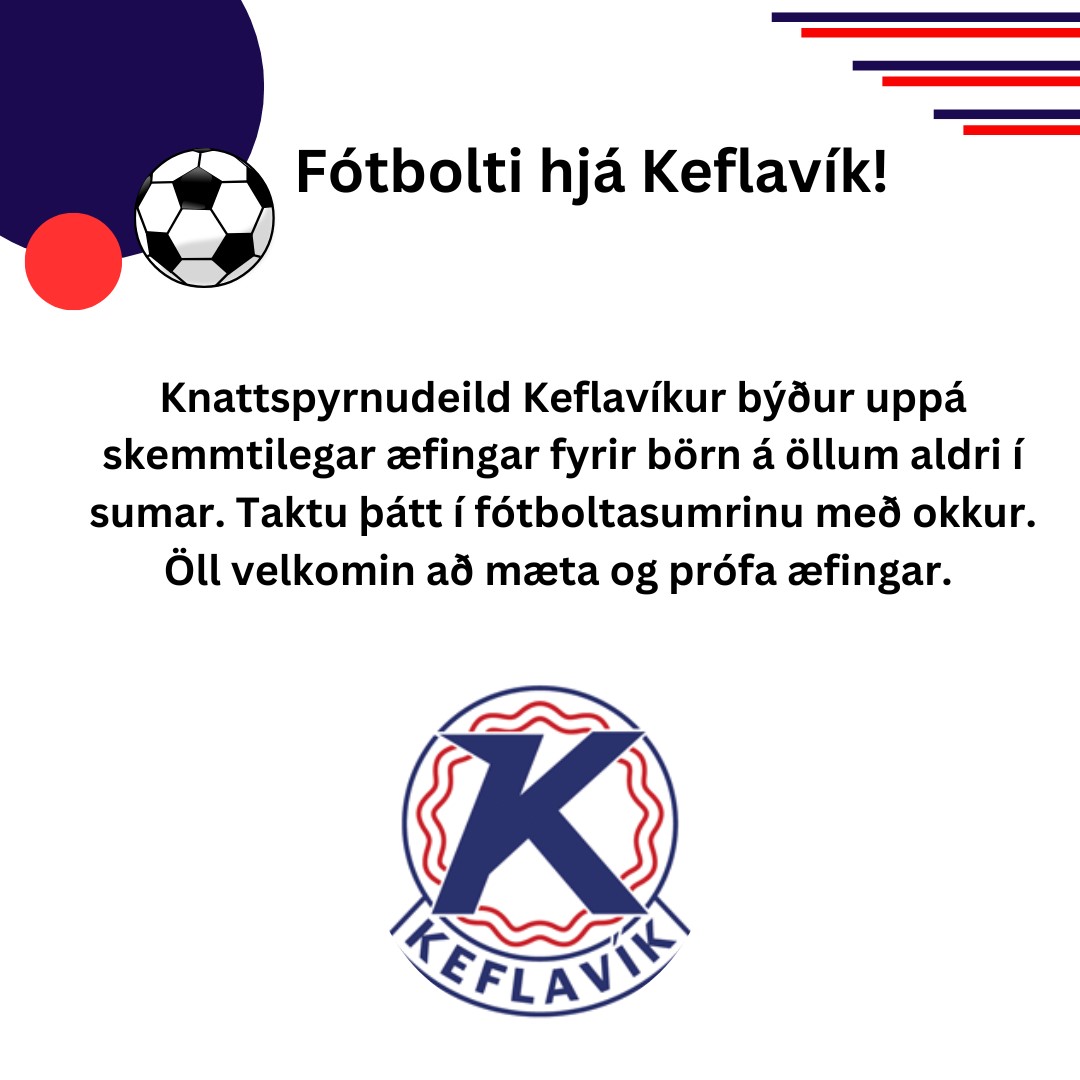 Knattspyrna hjá Keflavík kynnir !
