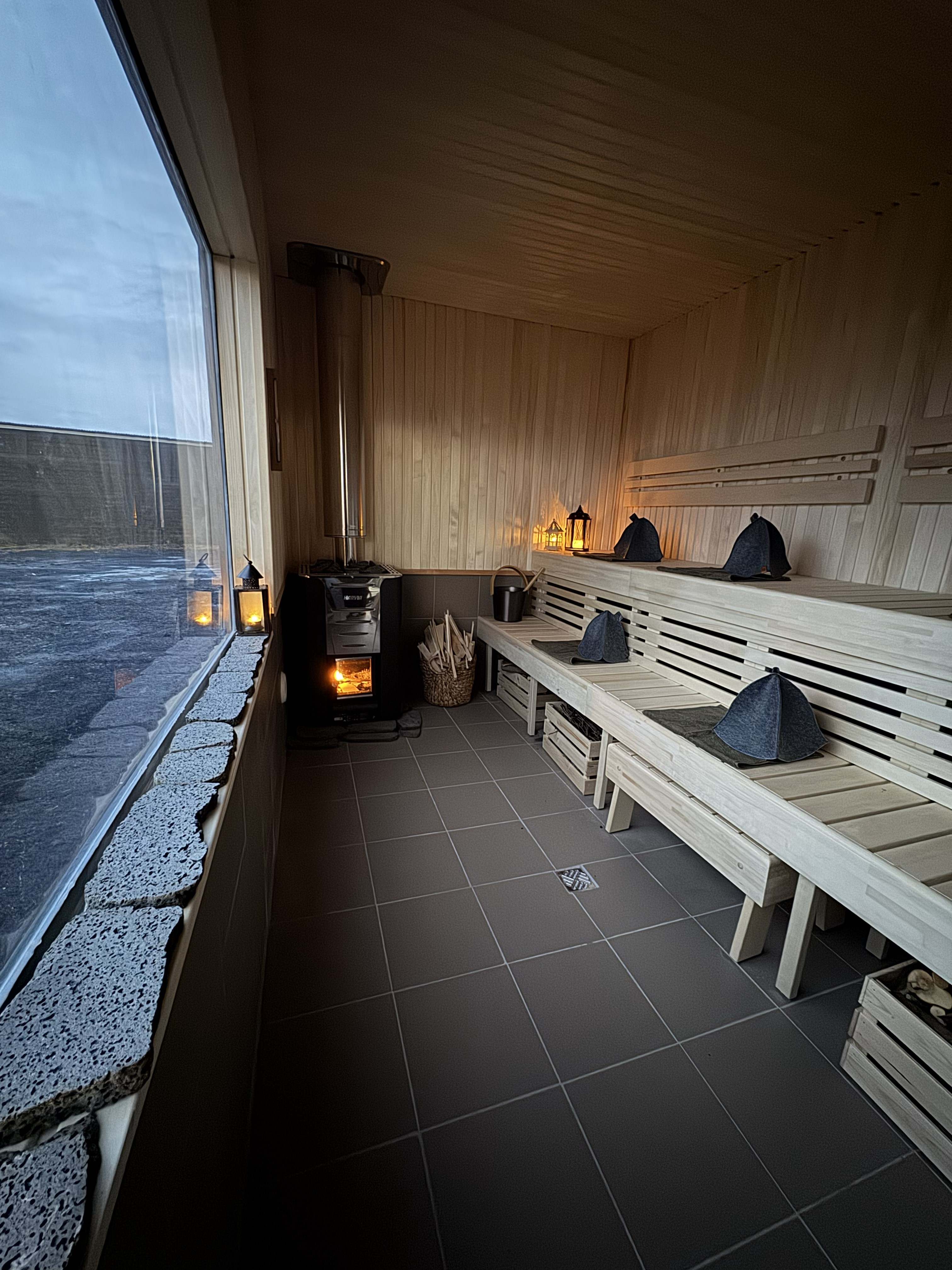 Notaleg saunagufa í fallegu umhverfi