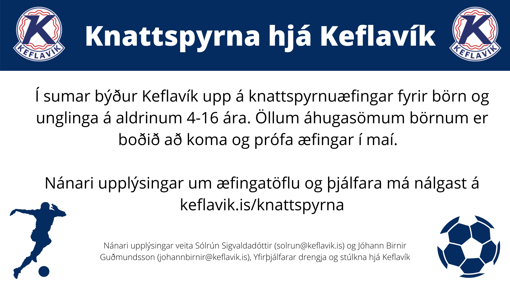 Knattspyrnudeild Keflavík kynnir !