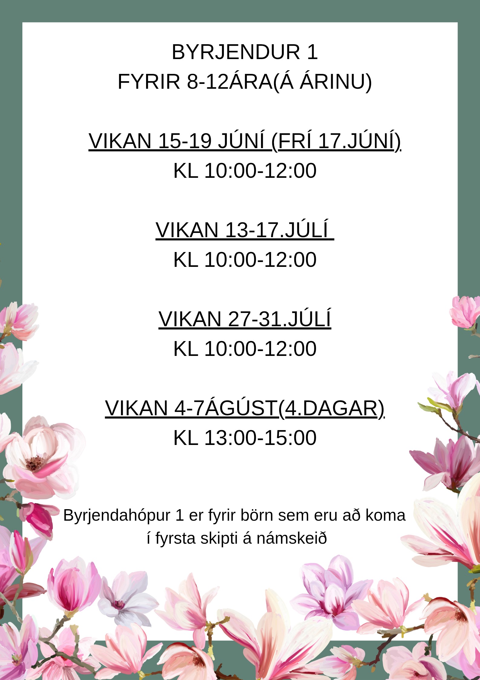 Reiðskóli Mána sumarið 2026