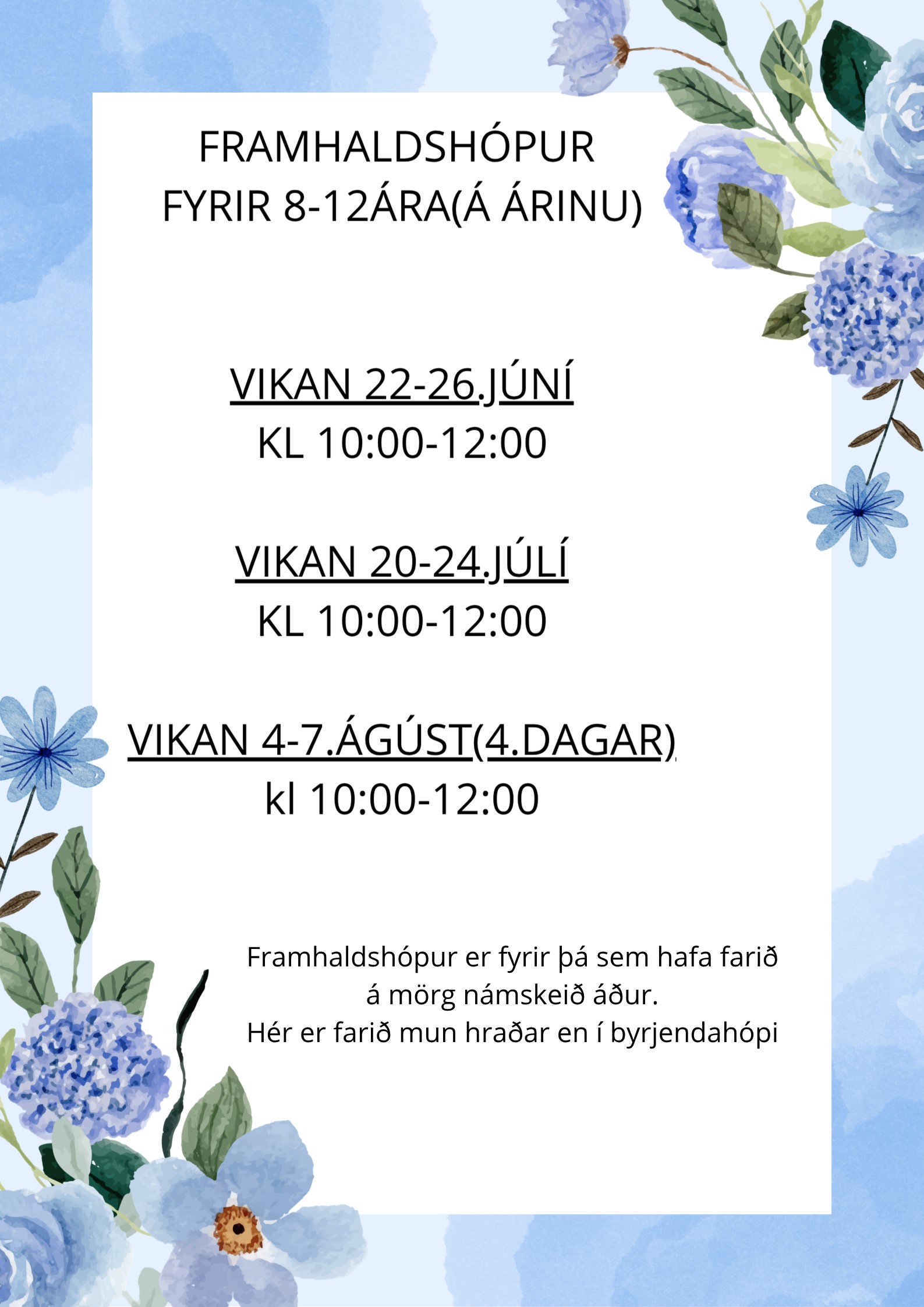 Reiðskóli Mána sumarið 2026