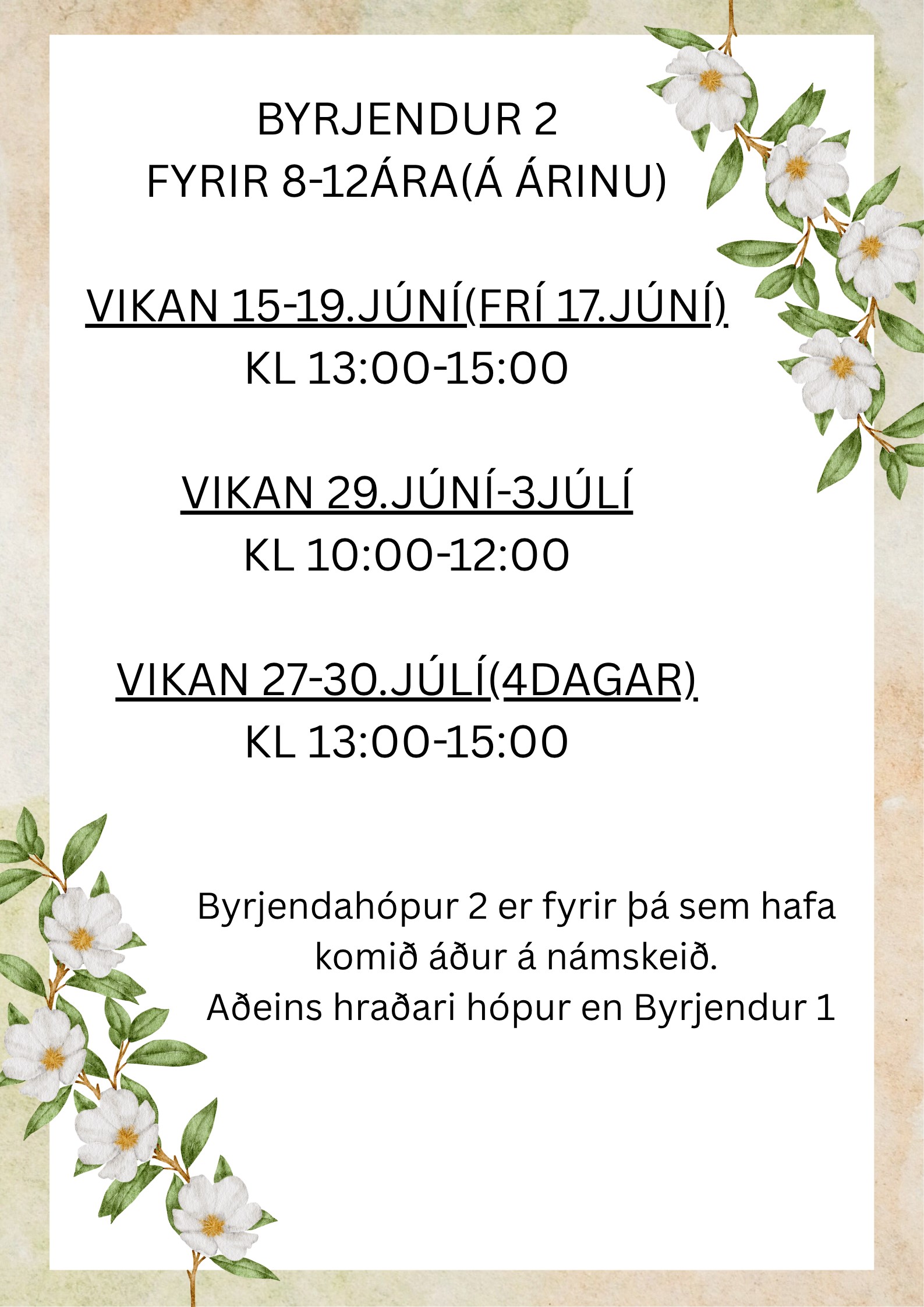 Reiðskóli Mána sumarið 2026