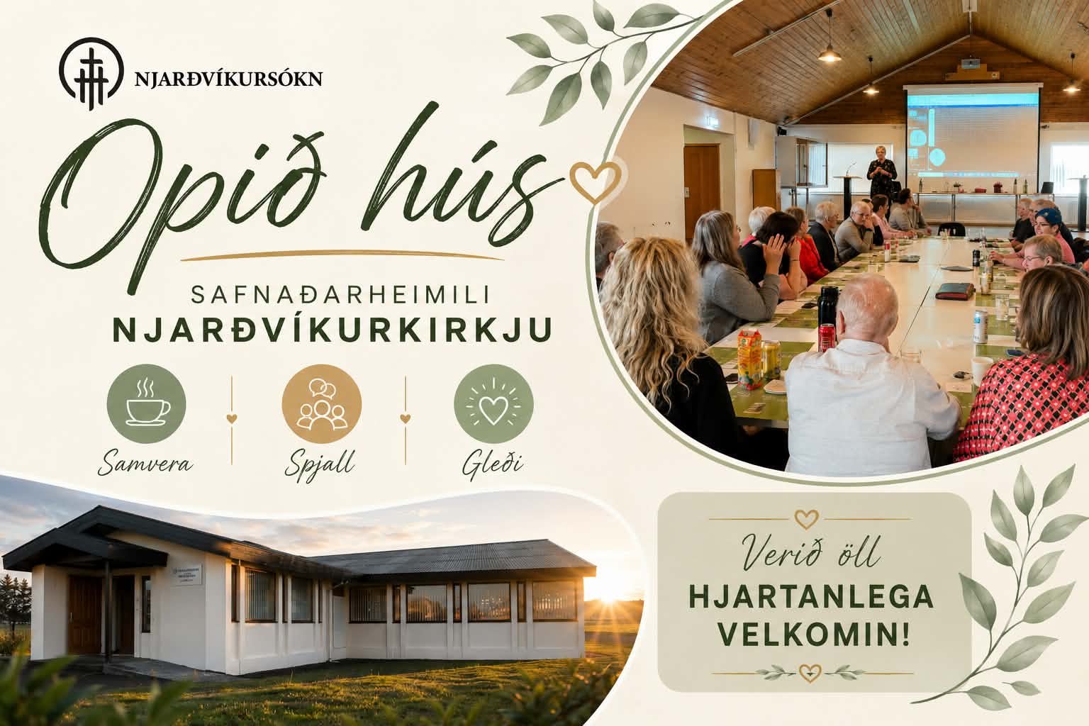 Opið hús í safnaðarheimili Njarðvíkurkirkju