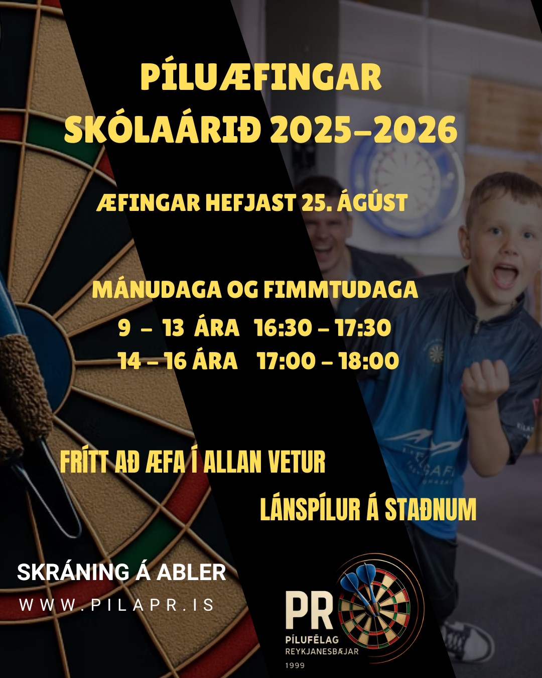 Pílufélag Reykjanesbæjar - skólapíla !