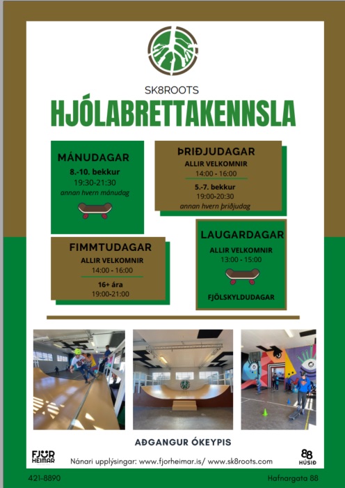Sk8roots hjólabrettanámskeið